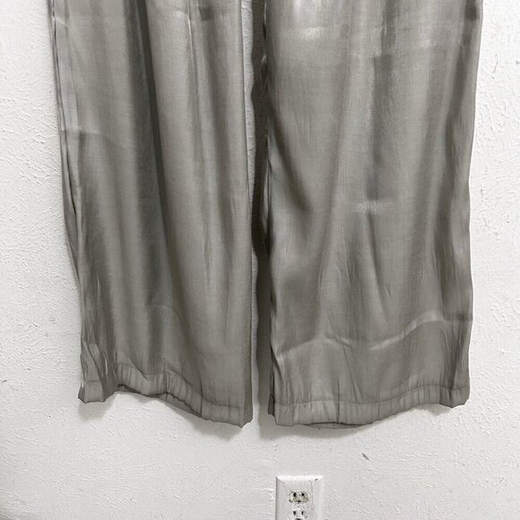 Ellison Light Gray Silky Trouser Pants Sz S Pleated Business Career Lightweight - Picture 4 of 12